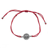 Evil Eye Texture Stars Disc Red Thread Bracelet